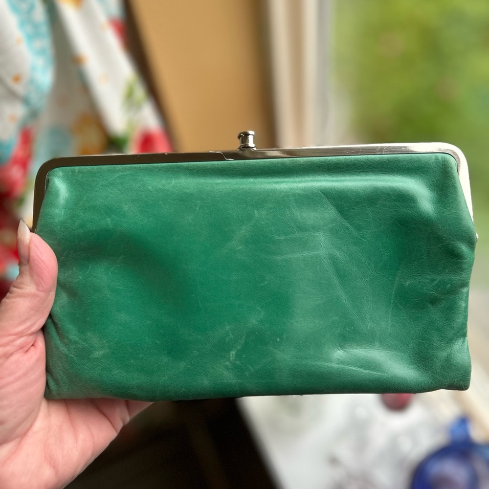 HOBO Lauren Double Clutch Wallet Mint - Picture 2 of 13
